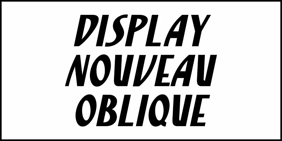 Display Nouveau JNL by Jeff Levine Fonts — Decorative Font — thumbnail 4