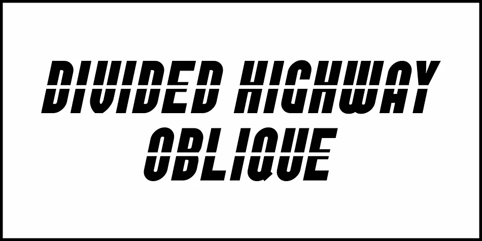 DIVIDED HIGHWAY JNL by Jeff Levine Fonts — Display Font — thumbnail 4