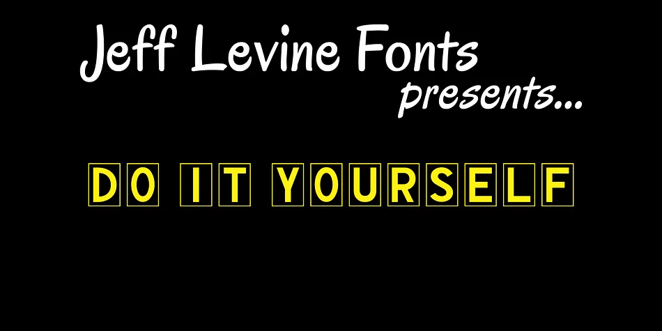 Do It Yourself JNL by Jeff Levine Fonts — Dingbats Font