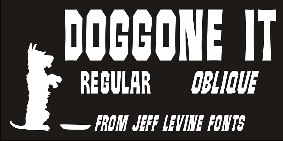 DOGGONE IT JNL by Jeff Levine Fonts — Display Font