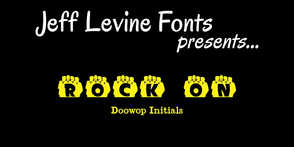 Doowop Initials JNL by Jeff Levine Fonts — Dingbats Font