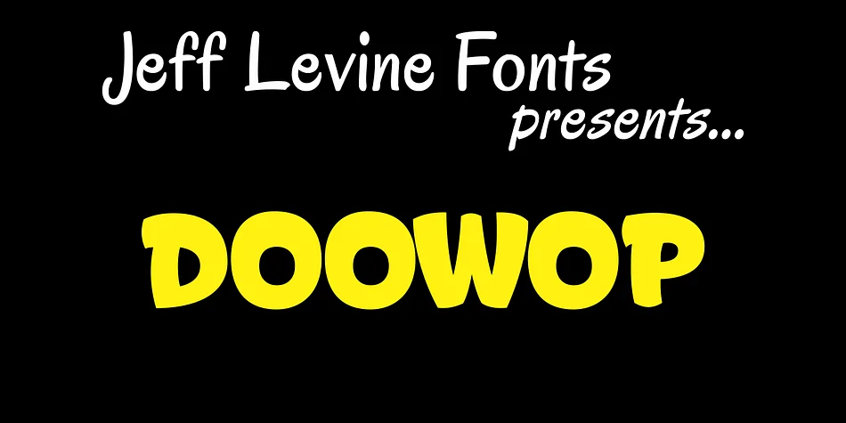DOOWOP JNL by Jeff Levine Fonts — Decorative Font