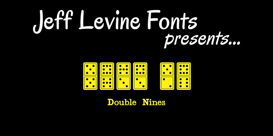 Double Nines JNL by Jeff Levine Fonts — Dingbats Font