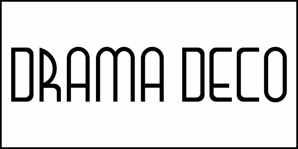 DRAMA DECO JNL by Jeff Levine Fonts — Decorative Font — thumbnail 2