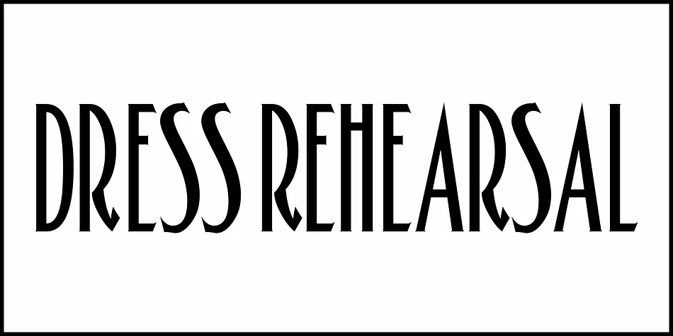 DRESS REHEARSAL JNL by Jeff Levine Fonts — Decorative Font — thumbnail 2