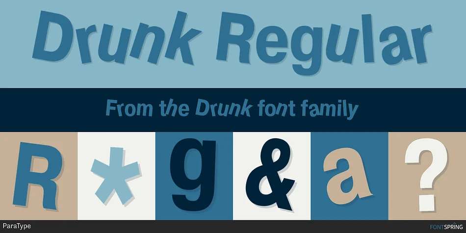 Drunk by ParaType — Display Font