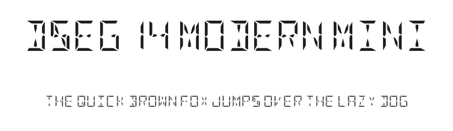 DSEG14 Modern Mini