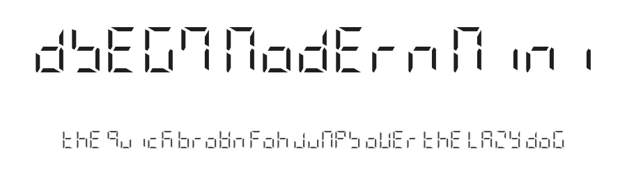 DSEG7 Modern Mini
