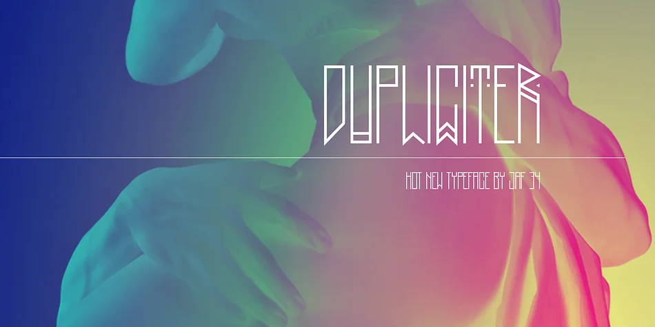 Dupliciter by JAF 34 β Display Font