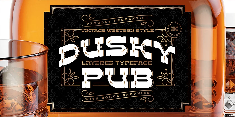 DUSKY PUB by Gleb Guralnyk — Decorative Font