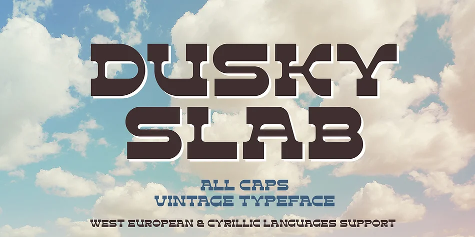 DUSKY SLAB by Gleb Guralnyk — Decorative Font