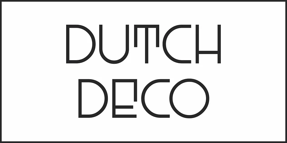 DUTCH DECO JNL by Jeff Levine Fonts — Decorative Font — thumbnail 2