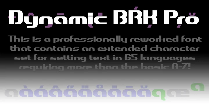 Dynamic BRK Pro by CheapProFonts — Display Font — thumbnail 2