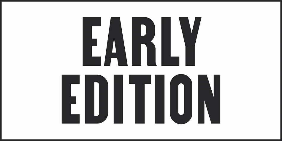 EARLY EDITION JNL by Jeff Levine Fonts — Display Font — thumbnail 2