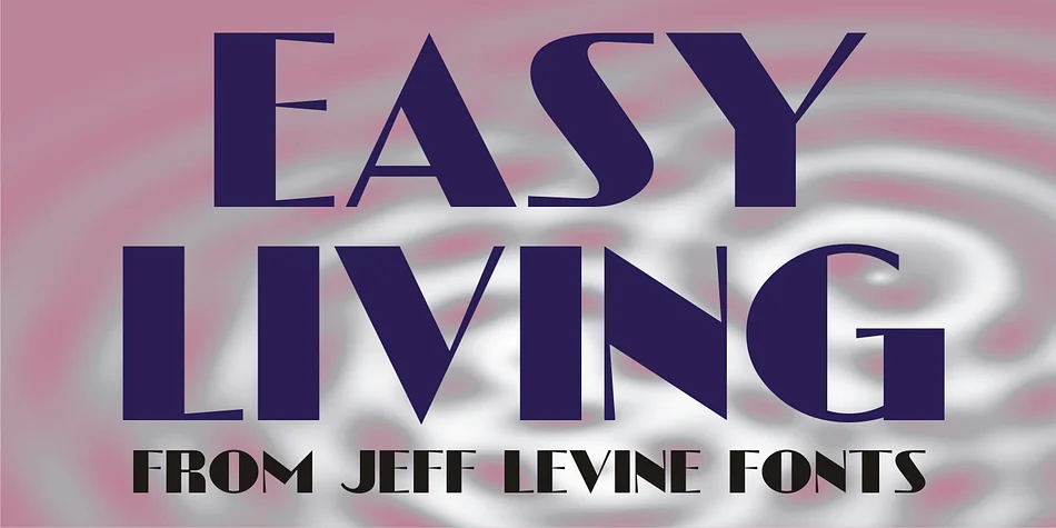 EASY LIVING JNL by Jeff Levine Fonts — Decorative Font