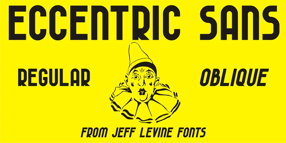 ECCENTRIC SANS JNL by Jeff Levine Fonts — Display Font