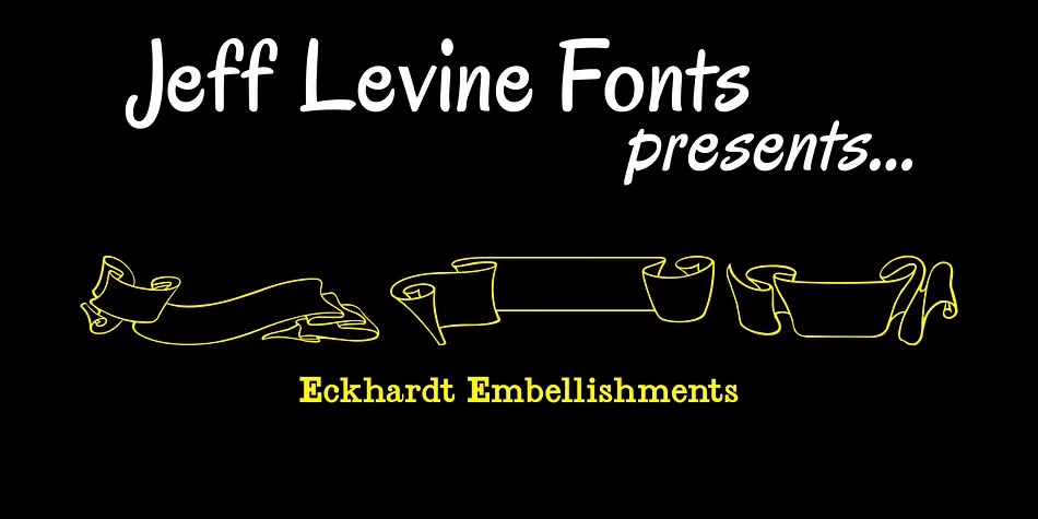 Eckhardt Embellishments JNL by Jeff Levine Fonts — Dingbats Font