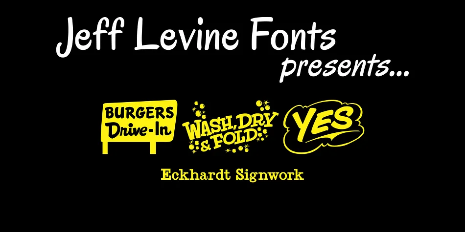 Eckhardt Signwork JNL by Jeff Levine Fonts — Dingbats Font