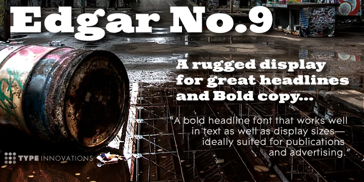 Edgar No 9 by Type Innovations — Decorative Font