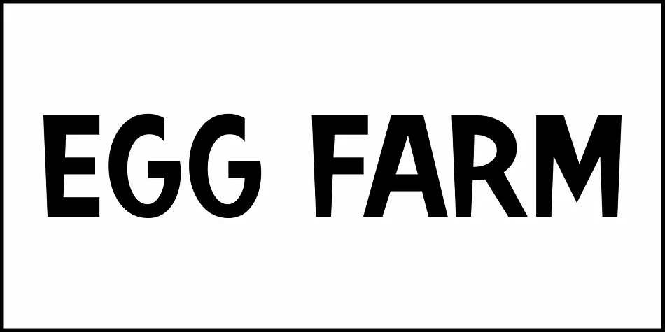 EGG FARM JNL by Jeff Levine Fonts — Decorative Font — thumbnail 2