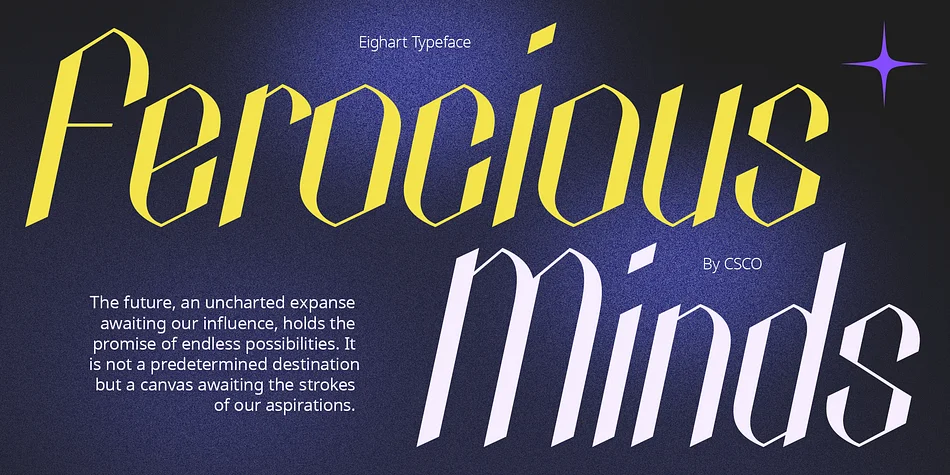 Eighart by Craft Supply Co. — Decorative Font — thumbnail 2