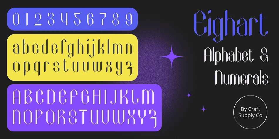 Eighart by Craft Supply Co. — Decorative Font — thumbnail 6
