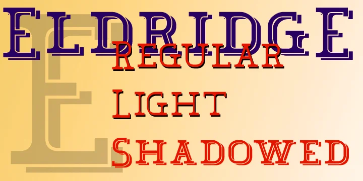 Eldridge by Greater Albion Typefounders — Decorative Font