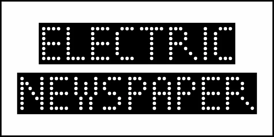 ELECTRIC NEWSPAPER JNL by Jeff Levine Fonts — Display Font — thumbnail 2
