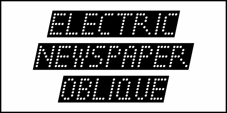ELECTRIC NEWSPAPER JNL by Jeff Levine Fonts — Display Font — thumbnail 4