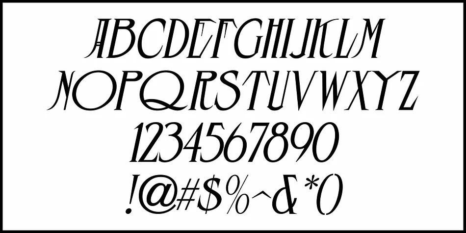 ELEGANT SHOWCARD JNL by Jeff Levine Fonts — Decorative Font — thumbnail 5