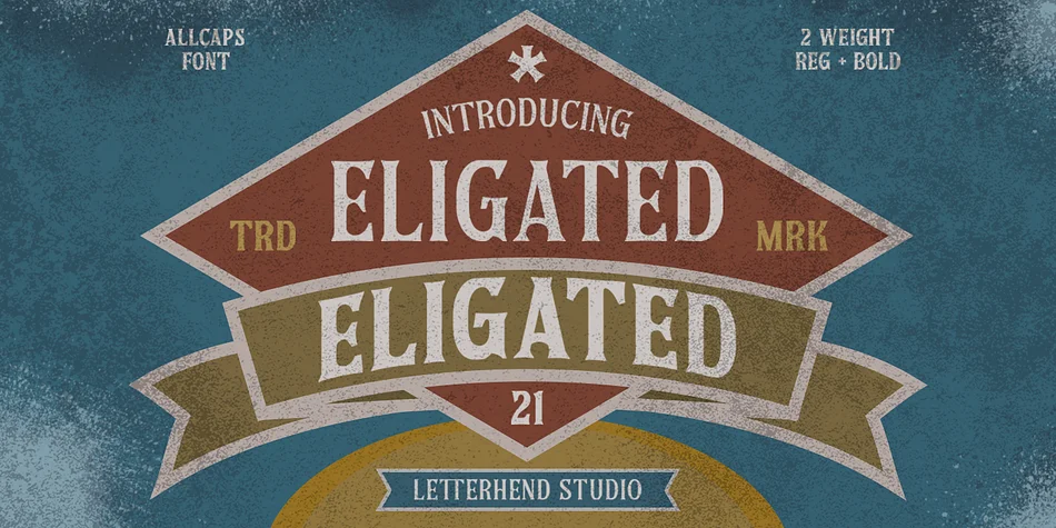 ELIGATED by Letterhend Studio — Decorative Font