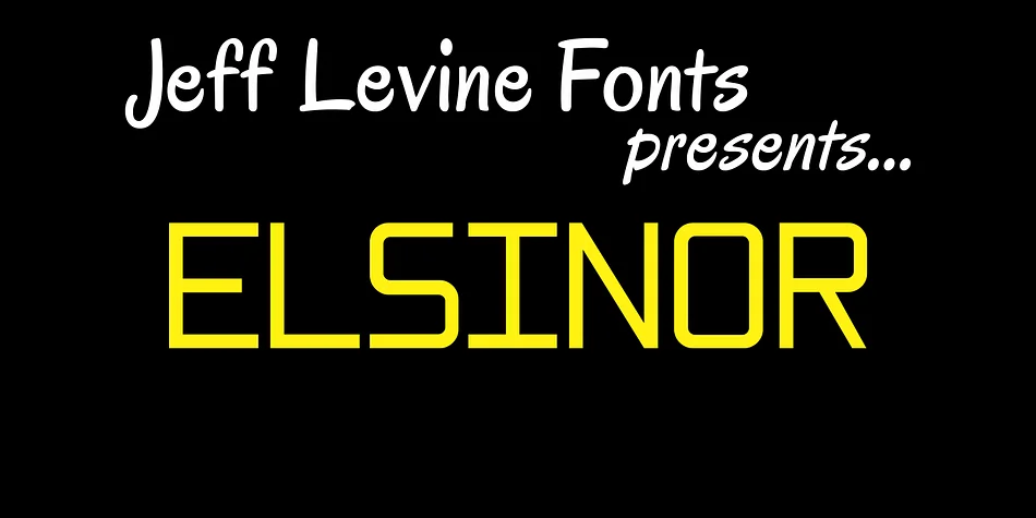ELSINOR JNL by Jeff Levine Fonts — Display Font
