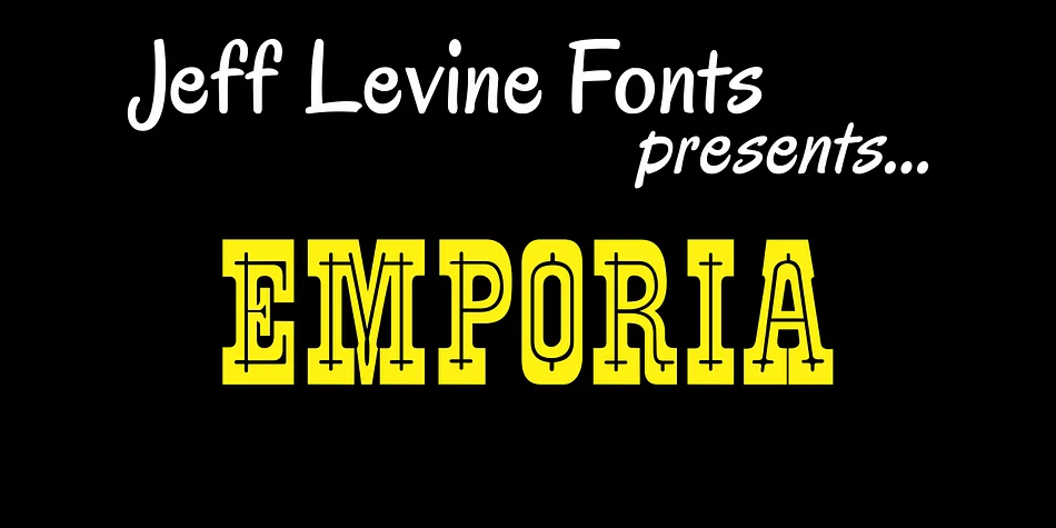 EMPORIA JNL by Jeff Levine Fonts — Decorative Font