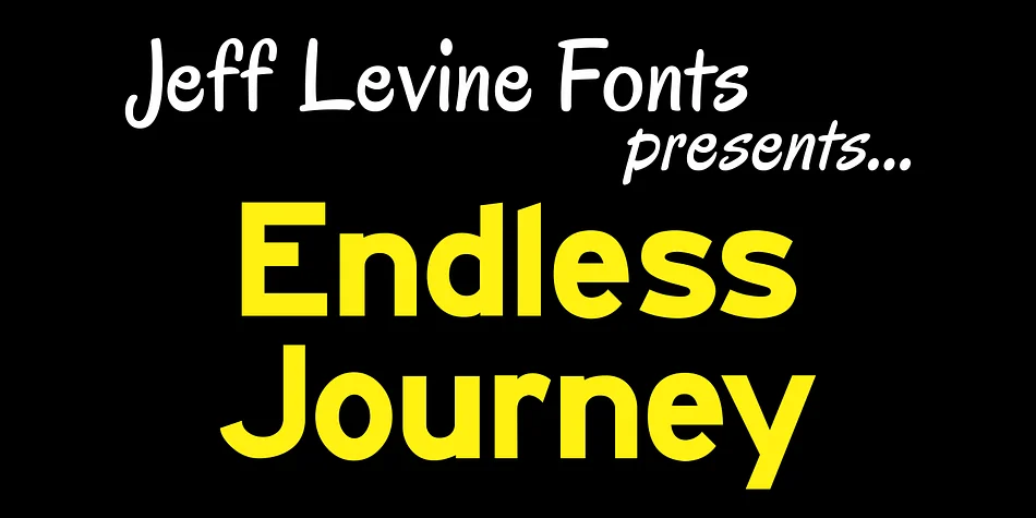 ENDLESS JOURNEY JNL by Jeff Levine Fonts — Display Font
