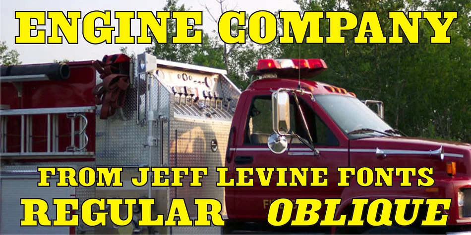 ENGINE COMPANY JNL by Jeff Levine Fonts — Decorative Font