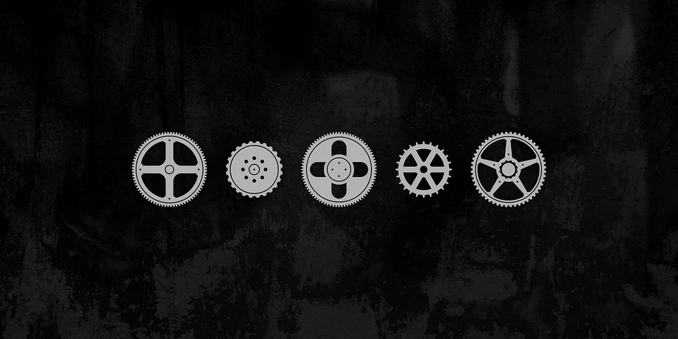 Engranajes by Graviton โ Dingbats Font