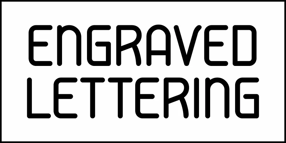 Engraved Lettering JNL by Jeff Levine Fonts — Display Font — thumbnail 2