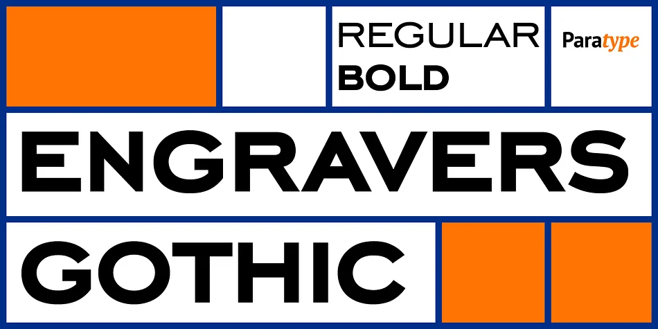Engravers Gothic by ParaType — Display Font