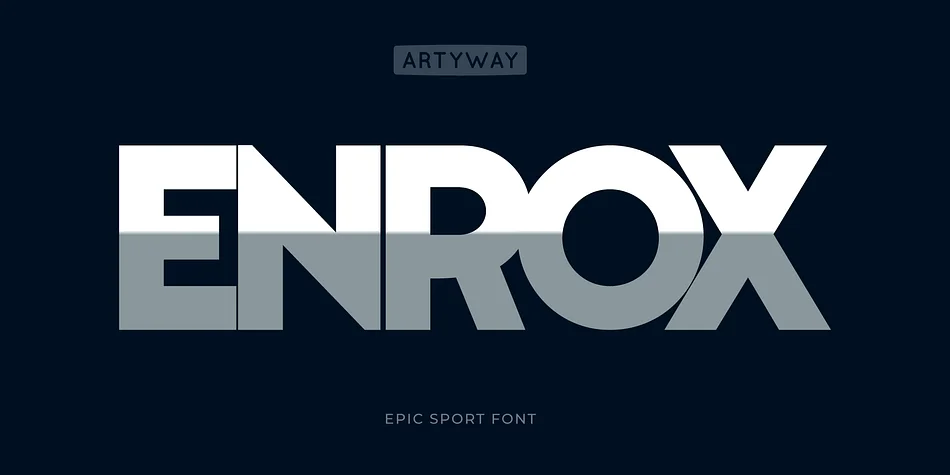 Enrox by Artyway — Display Font
