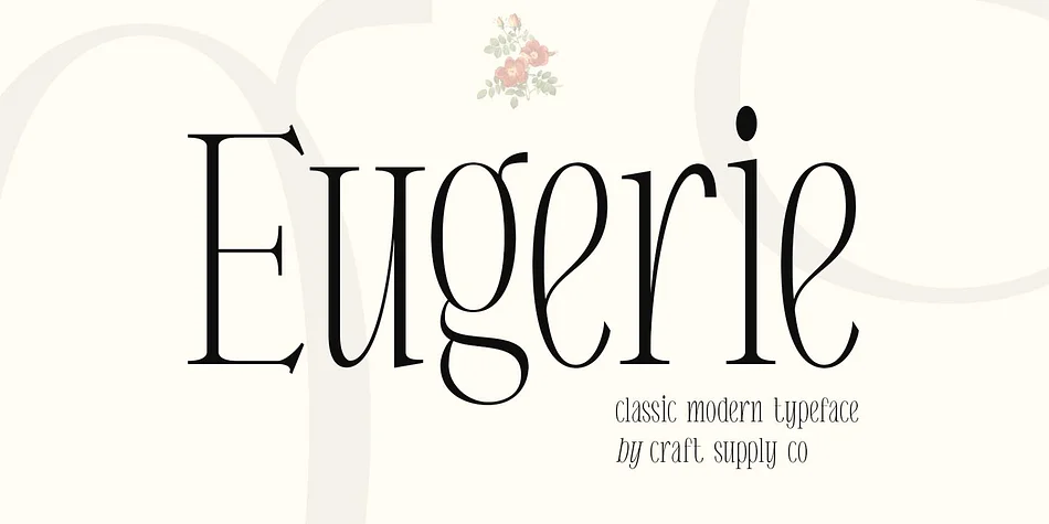 Eugerie by Craft Supply Co. — Decorative Font