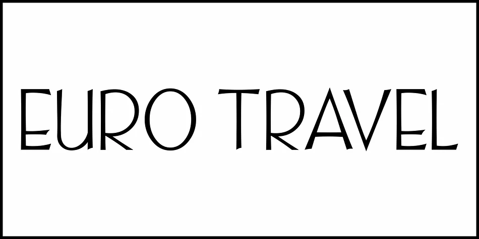 EURO TRAVEL JNL by Jeff Levine Fonts — Decorative Font — thumbnail 2