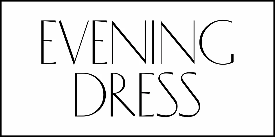 EVENING DRESS JNL by Jeff Levine Fonts — Decorative Font — thumbnail 2