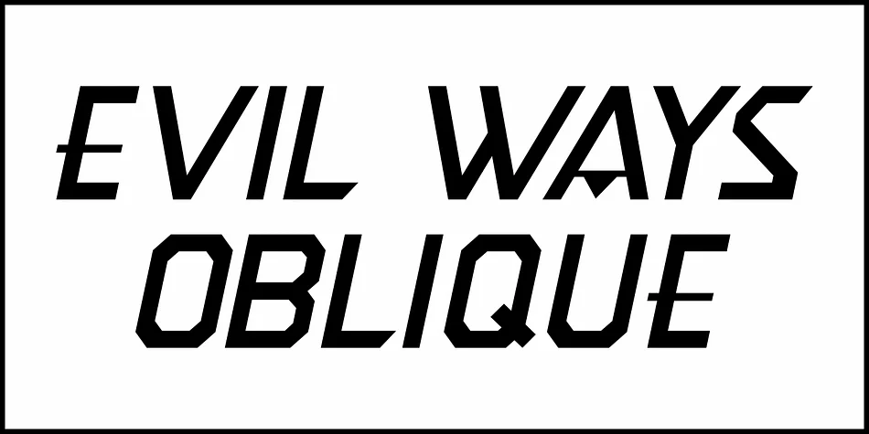 EVIL WAYS JNL by Jeff Levine Fonts — Display Font — thumbnail 4