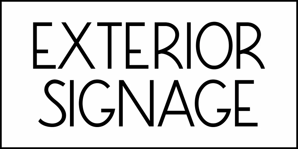 Exterior Signage JNL by Jeff Levine Fonts — Display Font — thumbnail 2