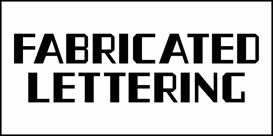 Fabricated Lettering JNL by Jeff Levine Fonts — Display Font — thumbnail 2