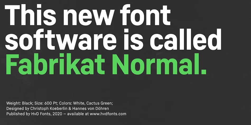 Fabrikat Normal by HVD Fonts β Decorative Font