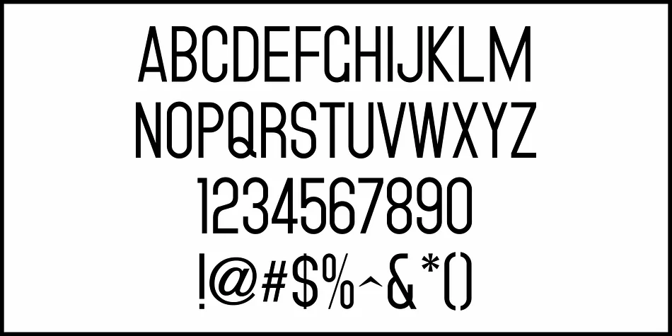 FACILITY SIGNAGE JNL by Jeff Levine Fonts — Display Font — thumbnail 3