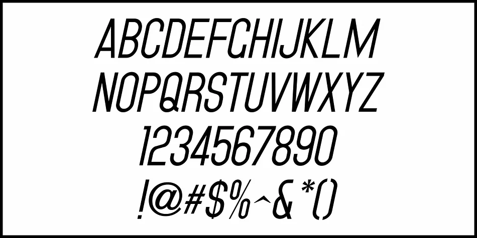 FACILITY SIGNAGE JNL by Jeff Levine Fonts — Display Font — thumbnail 5