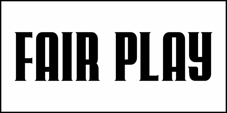 FAIR PLAY JNL by Jeff Levine Fonts — Display Font — thumbnail 2