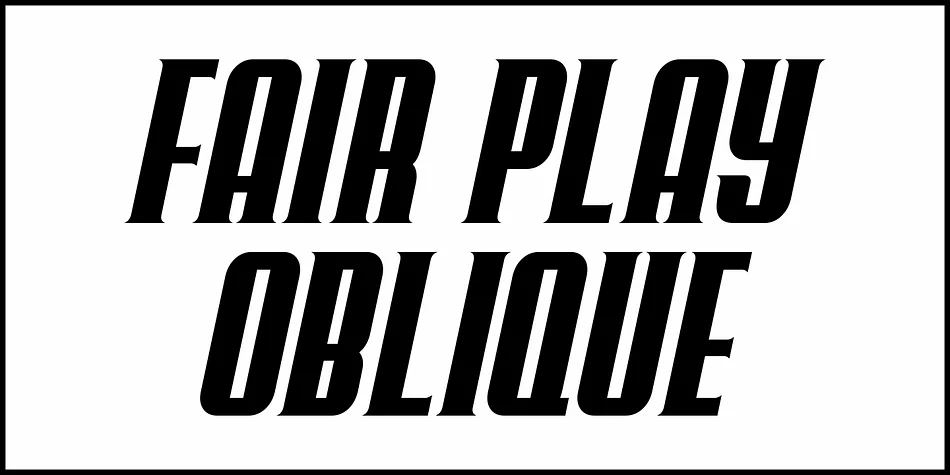 FAIR PLAY JNL by Jeff Levine Fonts — Display Font — thumbnail 4
